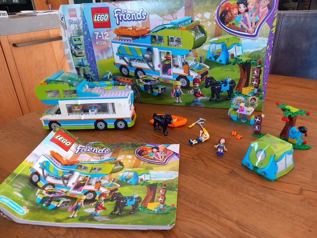 Lego friends mia's camper 41339, Lego, Friends, Ophalen of Verzenden, Compleet