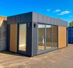 Geïsoleerd Tuinkantoor 6x3m – Tiny House - Praktijkruimte, C&G Prefabs B.V., 200 tot 400 cm, 3 ramen of meer, Verzenden