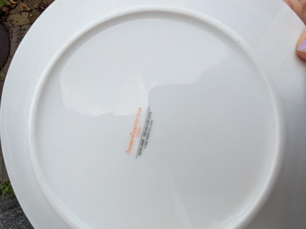 12 diner borden Andrea fontebasso fine porcelain 1760, Ophalen of Verzenden, Zo goed als nieuw
