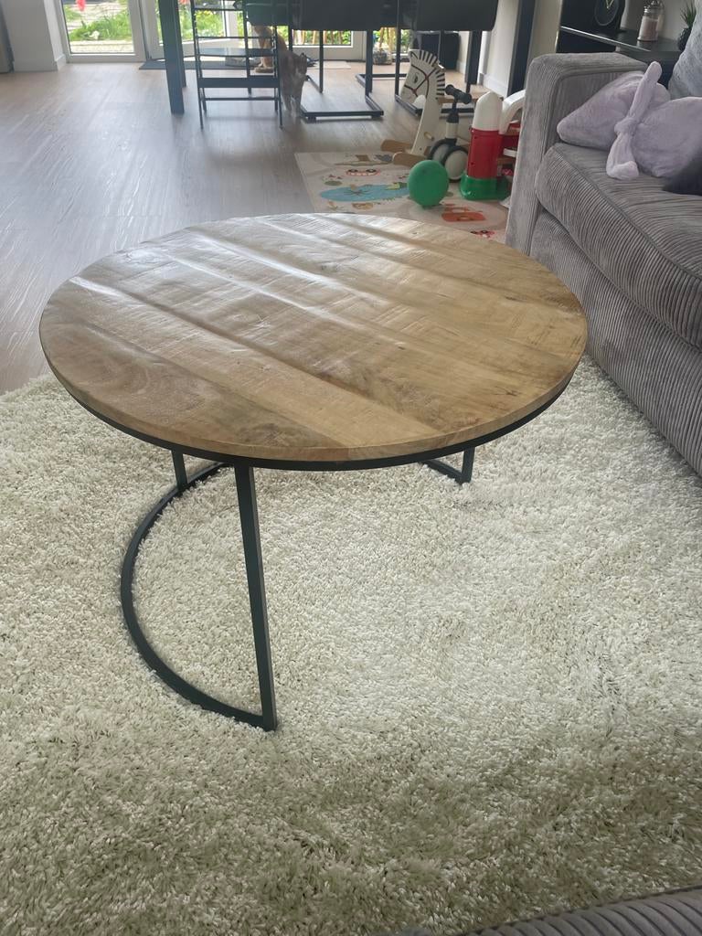 Salontafel rond, Ophalen, Gebruikt, Rond, 50 tot 100 cm