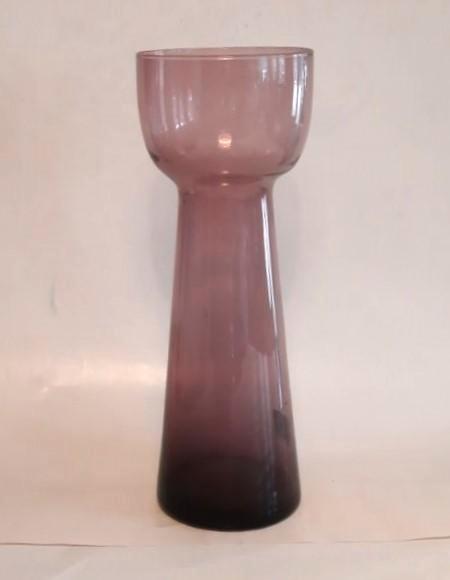 Vintage Hyacintvaas / Bollenvaas – Amethist Glas, Huis en Inrichting, Woonaccessoires | Vazen, Zo goed als nieuw, Overige kleuren