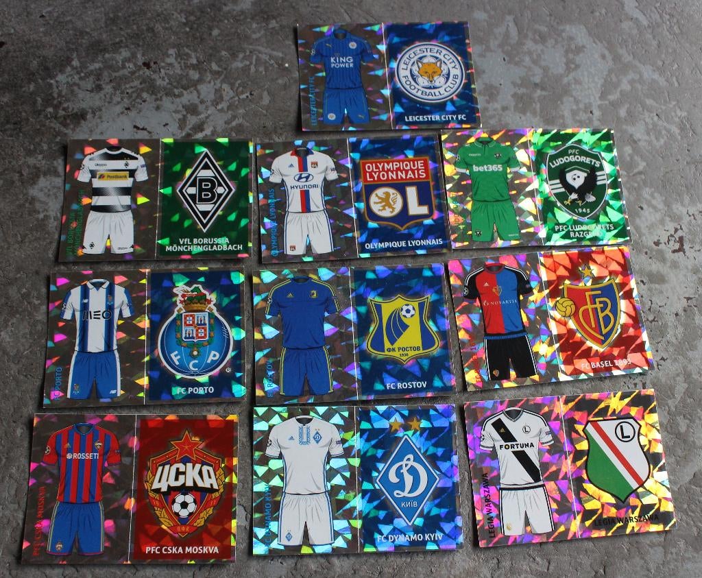 10 X Topps Club Embleem 2016/2017, Ophalen of Verzenden, Nieuw, Meerdere stickers