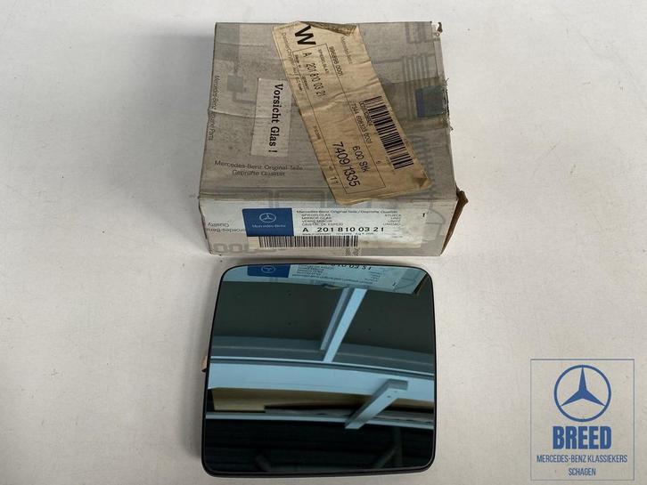 NOS buitenspiegelglas links voor Mercedes-Benz W201, Auto-onderdelen, Spiegels, Mercedes-Benz, Nieuw, Ophalen of Verzenden