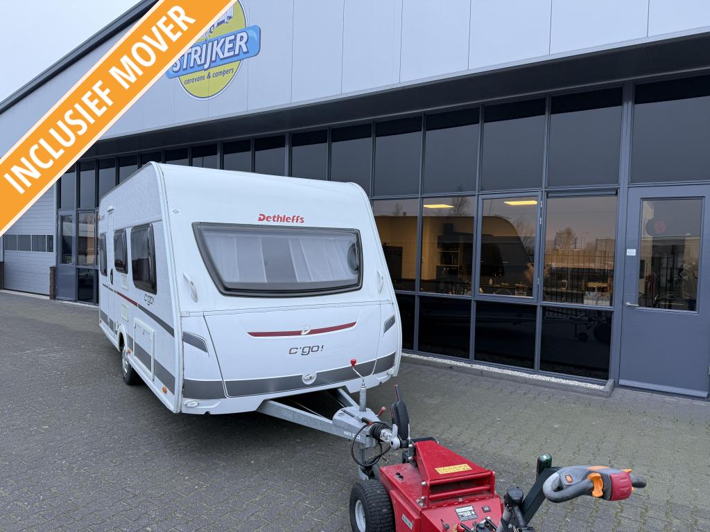 Dethleffs C'Go 475 EL 2 Aparte bedden + Zit + WC 1040KG Leeg, Caravans en Kamperen, Caravans, Lengtebed, Bedrijf, Tot en met 4