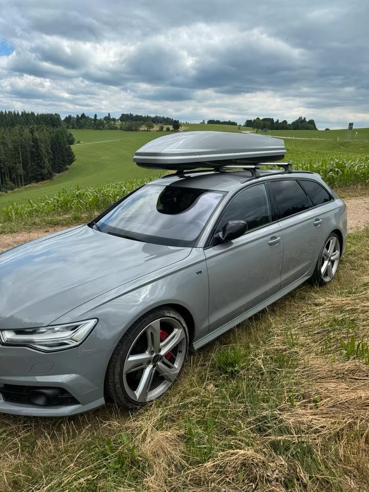 Originele Audi Dakkoffer 450 Liter Inhoud Skibox, Auto diversen, Dakkoffers, Gebruikt, Ophalen