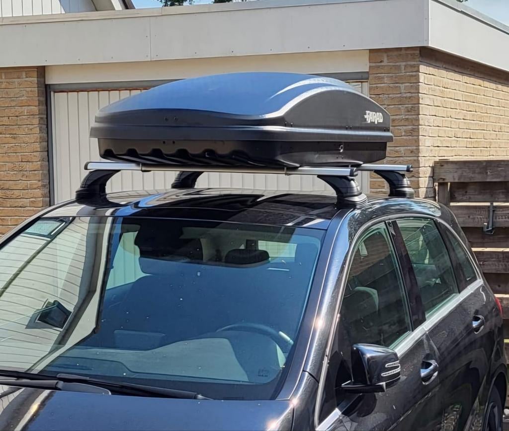 Dakkoffer met universele dakdragers., Auto diversen, Dakkoffers, Ophalen