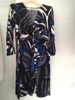 Giovane jurk kobalt blauw - zwart NL 42 NIEUW, Maat 42/44 (L), Nieuw, Giovane, Onder de knie