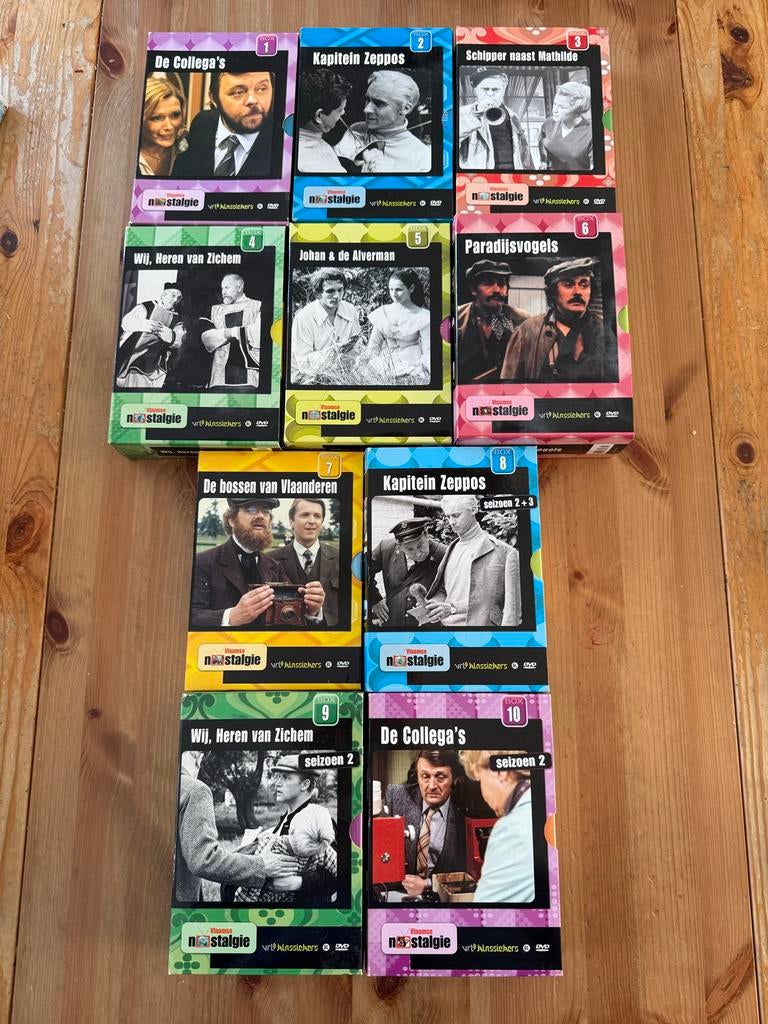 Grote collectie VTM Klassiekers DVD Boxsets compleet, Cd's en Dvd's, Alle leeftijden, Verzenden, Gebruikt