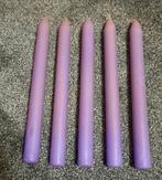 5 Dinerkaarsen, Ophalen of Verzenden, Zo goed als nieuw, Overige materialen, Minder dan 25 cm