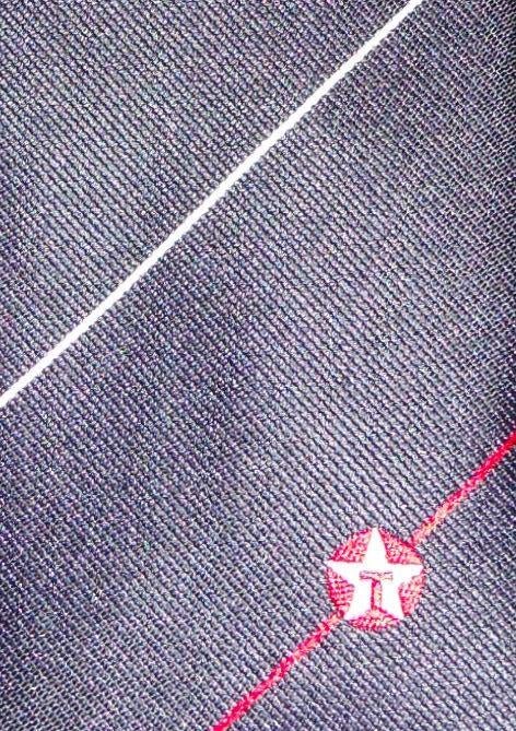 Texaco stropdas blauw gestreept logo onder, Ophalen of Verzenden, Nieuw, Gebruiksvoorwerp