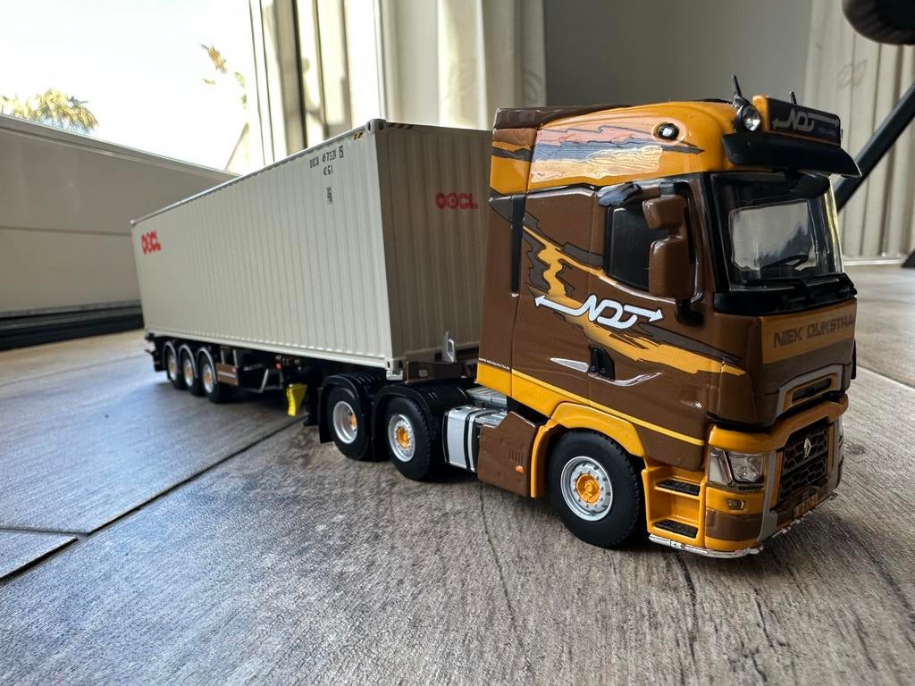 Wsi niek dijkstra Renault met oplegger, Ophalen of Verzenden, Zo goed als nieuw, Bus of Vrachtwagen, Wsi