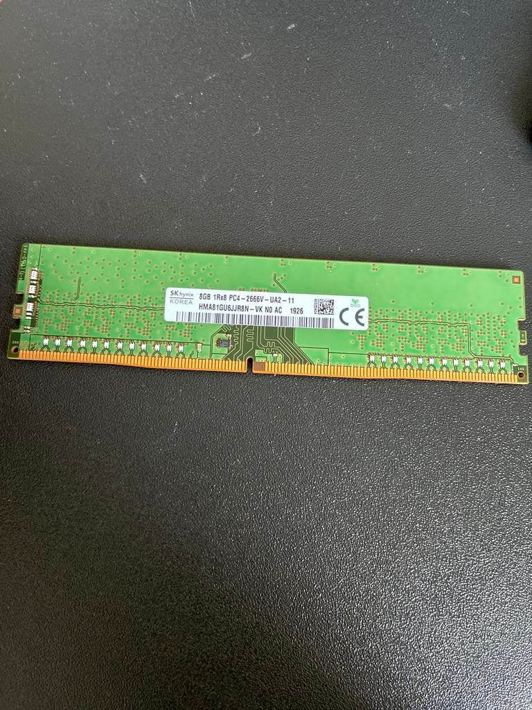 SK Hynix 8GB DDR4 RAM PC4-2666V Geheugenmodule, Computers en Software, RAM geheugen, Gebruikt, Server, DDR4, 8 GB