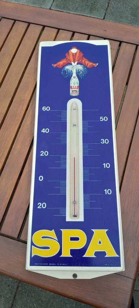 Spa Monopole thermometer 1978, Verzamelen, Merken en Reclamevoorwerpen, Reclamebord, Gebruikt, Spa , Hoge Venen , Spa, Ophalen of Verzenden
