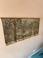 Vintage wandkleed met landschap en kasteel, Ophalen, Gebruikt