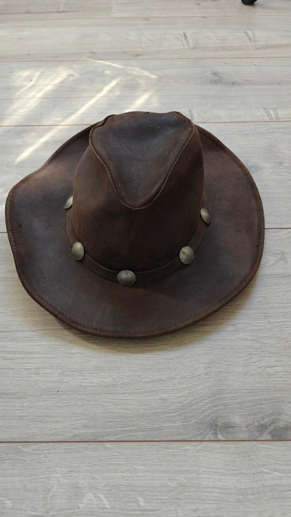 Lederen Hoed, Ophalen of Verzenden, Zo goed als nieuw, Hoed