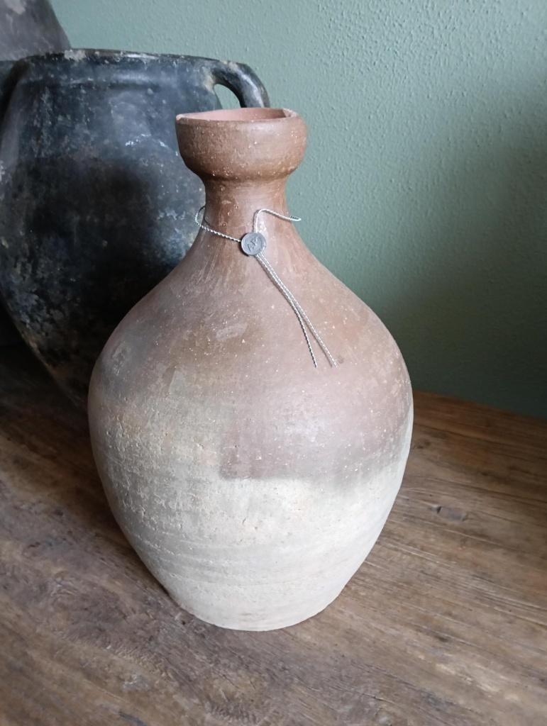 NIEUW Aura Peeperkorn hals kruik 28 cm, Nieuw, Ophalen of Verzenden, Landelijk, Bruin