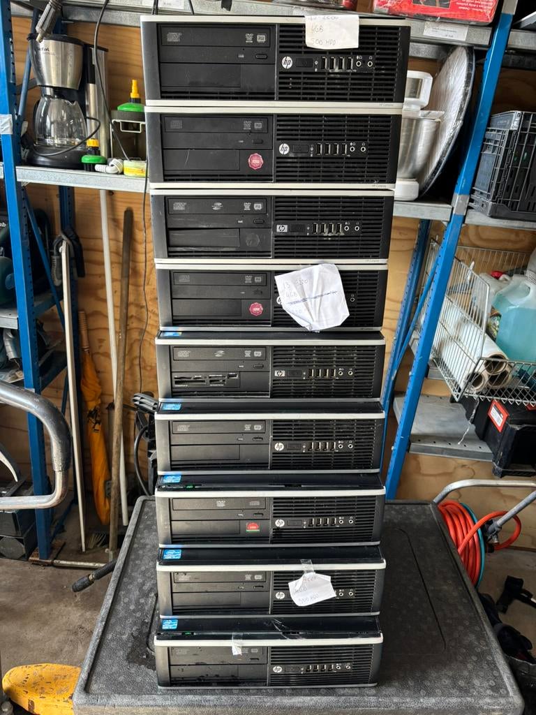 Partij van 9 HP 6300 PRO SFF PC i5 2500 500hdd 4gb werk, Computers en Software, Ophalen of Verzenden, Zo goed als nieuw, 3 tot 4 Ghz
