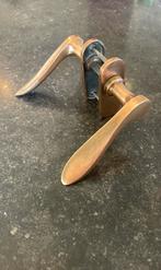 1x set Rosé goud Messing Deurklinken ANTIEK Begin 20ste Eeuw, Antiek en Kunst, Ophalen of Verzenden