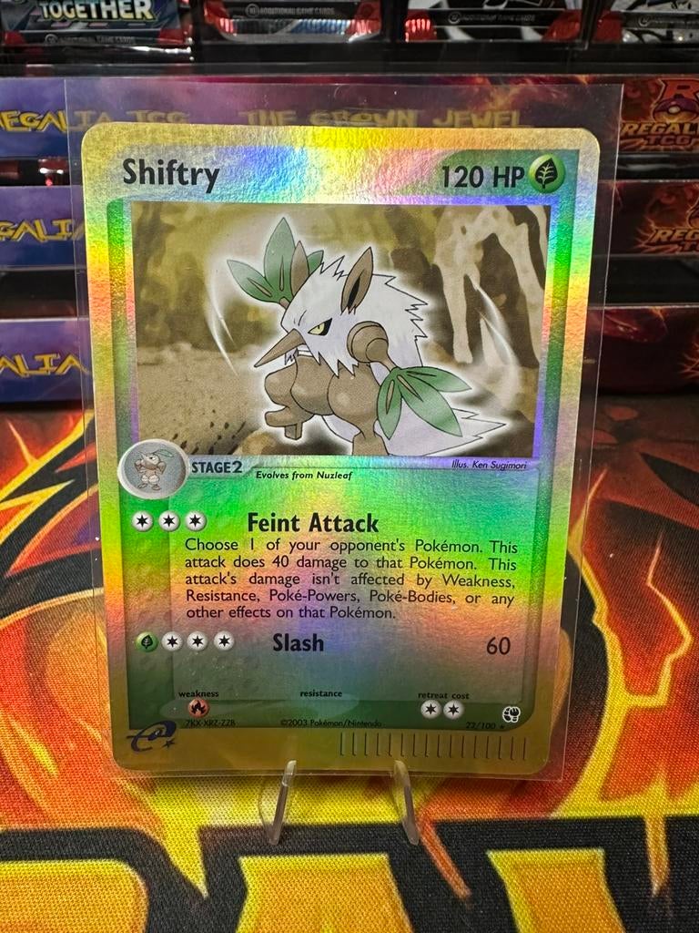 Shiftry (SS 22) EX Sandstorm, Ophalen of Verzenden, Zo goed als nieuw, Losse kaart, Foil