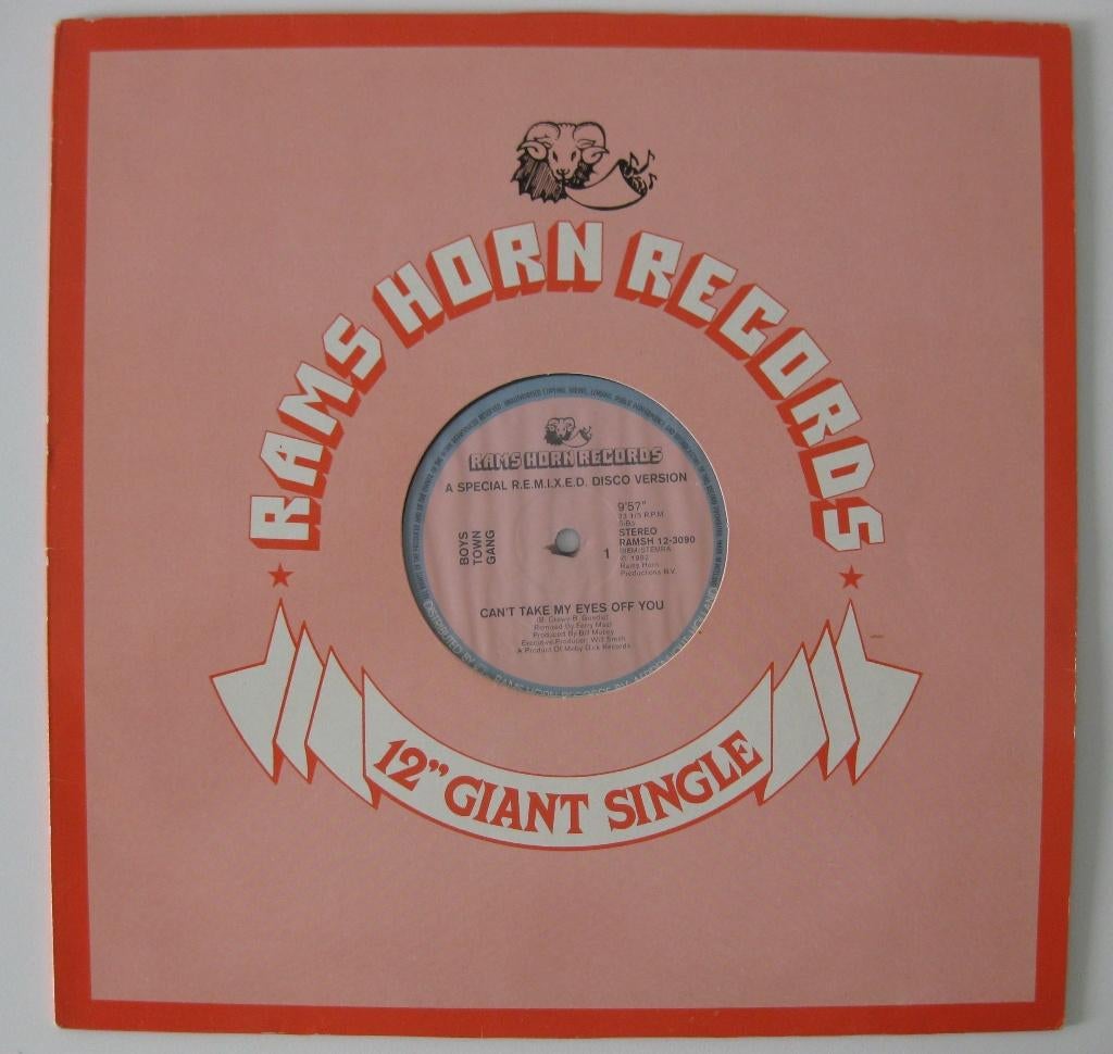 Maxi-Single Boys Town Gang - Can't take my eyes of you, Maxi-single, Ophalen of Verzenden, Zo goed als nieuw, Pop