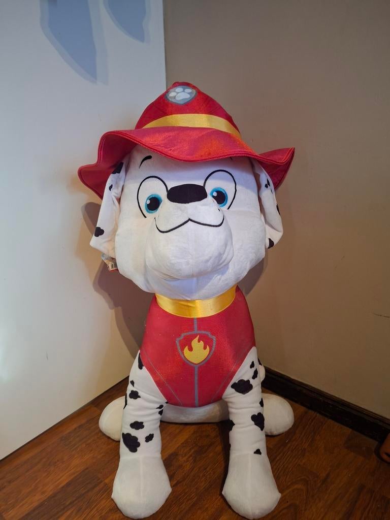 Paw Patrol Marshall Brandweer Hond Knuffel 90 cm, Ophalen, Zo goed als nieuw, Hond