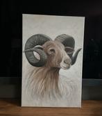 Schilderij van een Ram, Antiek en Kunst, Ophalen of Verzenden