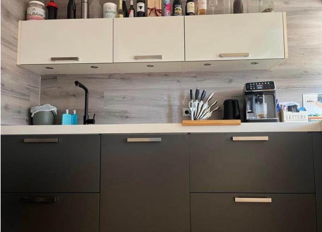 ✨Complete keuken met Schiereiland✨, Ophalen, Wit, Zo goed als nieuw, Composiet