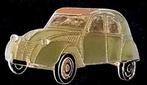 Citroën Deux Chevaux pin- grijs bruin, Verzenden, Nieuw, Transport, Speldje of Pin