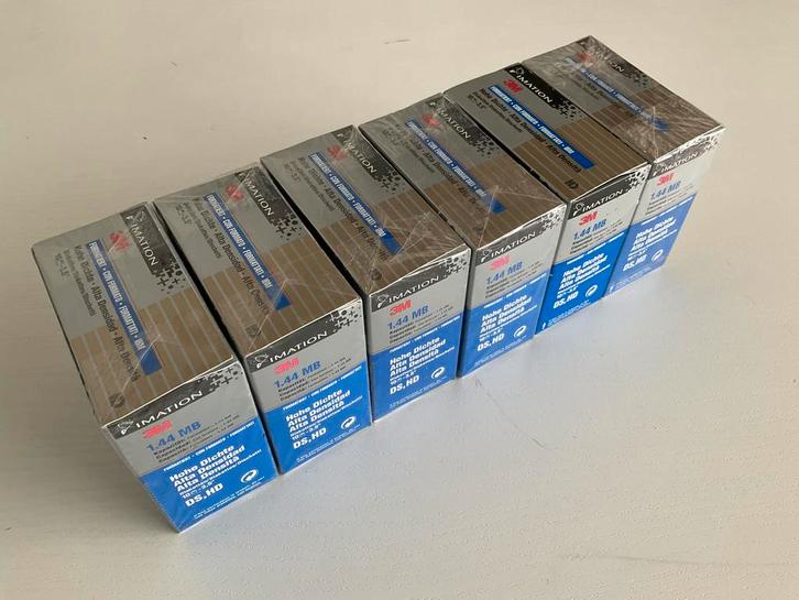 6x 3M 3,5 inch diskettes 1,44 MB - Nieuw in doos, Computers en Software, Vintage Computers, Ophalen