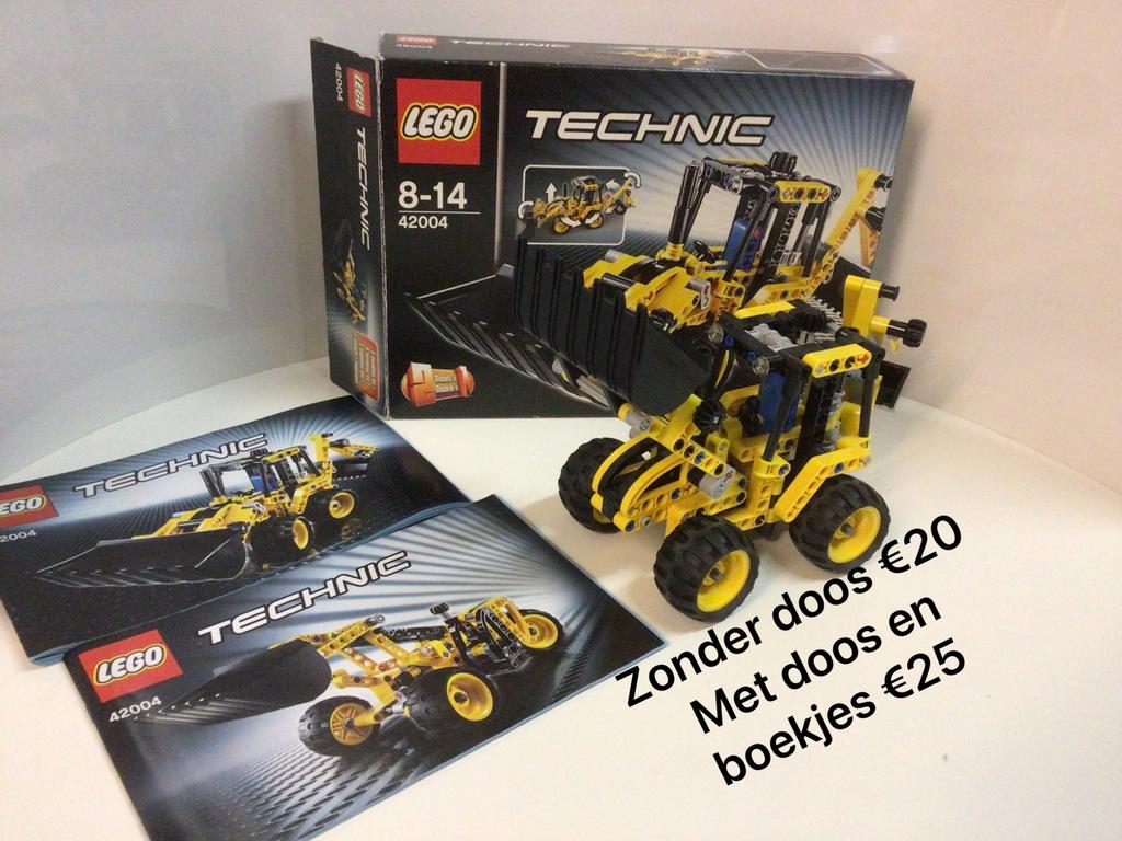 Lego Technic 42004 Graafmachine met doos en boekjes, Ophalen, Zo goed als nieuw, Complete set, Lego