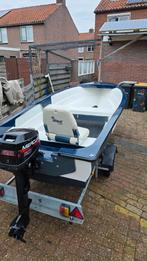 Placom 400 inclusief trailer en 8 pk mercury, Ophalen, Tot 10 pk, 3 tot 6 meter, Buitenboordmotor