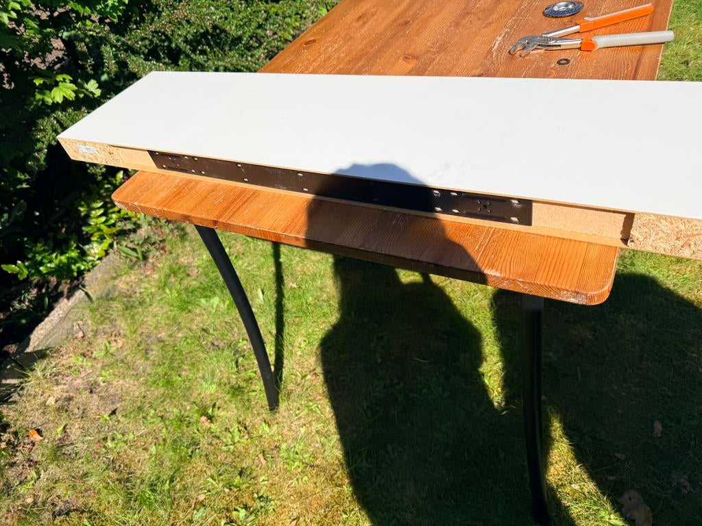 Ikea wandplank 3 stuks, Tuin en Terras, Picknicktafels, Ophalen, Zo goed als nieuw, Rechthoekig, Hout