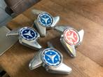 4x Vintage wieldoppen met sterlogo., Verzenden