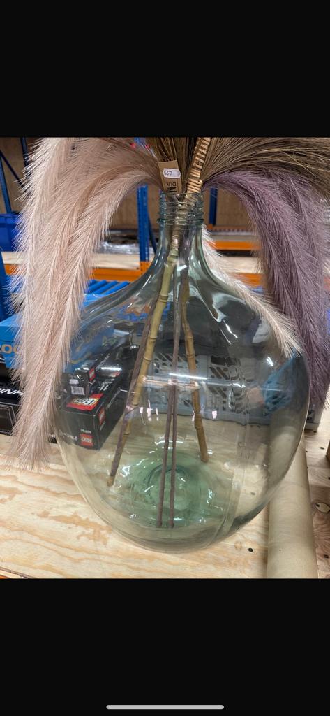 Glazen ballon wijnvat, Ophalen