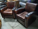 2 stoere robuuste schapenleren fauteuils + BEZORGING