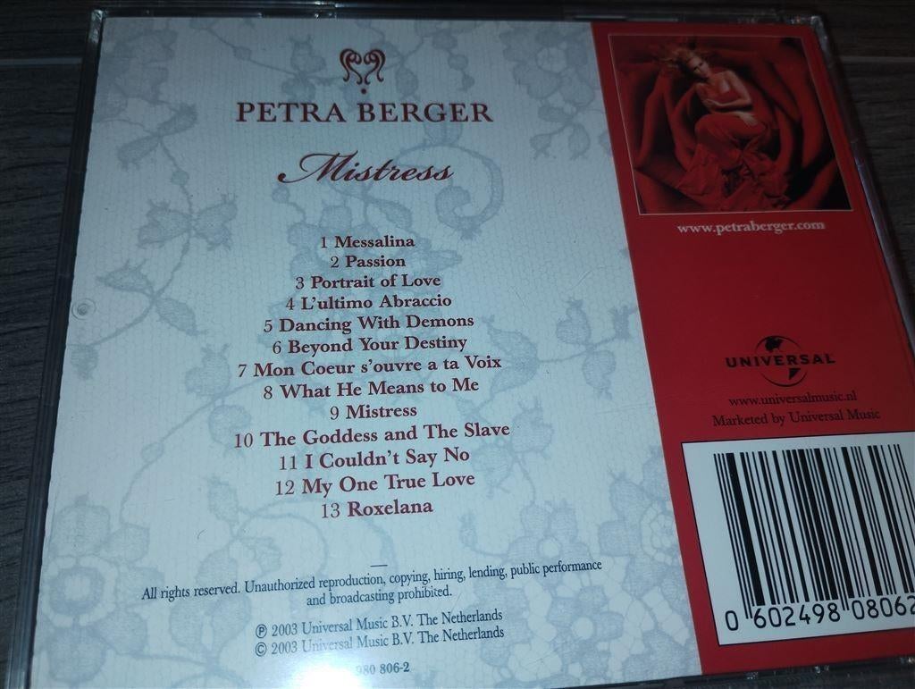 Petra Berger ‎– Mistress, Ophalen of Verzenden, Classicisme, Zo goed als nieuw, Kamermuziek