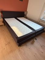 Cisano Boxspring 180x210 cm | Antraciet / zwart | 2017, Huis en Inrichting, Ophalen, Gebruikt, 210 cm, Tweepersoons