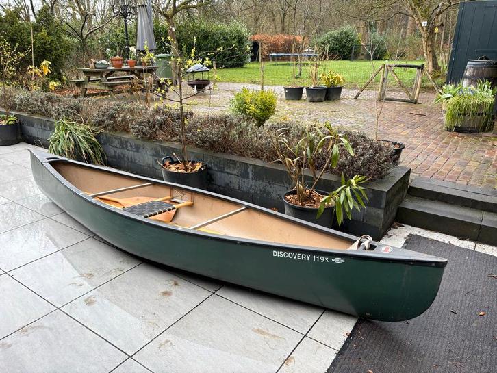 Oldtown Discovery 119K Solo Canadese Kano met Peddels, Watersport en Boten, Kano's, Zo goed als nieuw, Canadese kano of Open kano