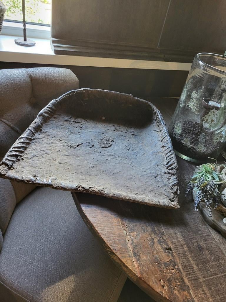 Sober oude leemschep, Ophalen of Verzenden, Gebruikt, Overige vormen, Overige materialen