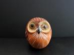 Klein bol handbeschilderd uiltje letterbak, Ophalen of Verzenden, Zo goed als nieuw, Dier