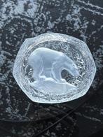 vintage bonbondoos Crystal d'Arques met ijsbeer, Antiek en Kunst, Antiek | Glas en Kristal, Ophalen of Verzenden