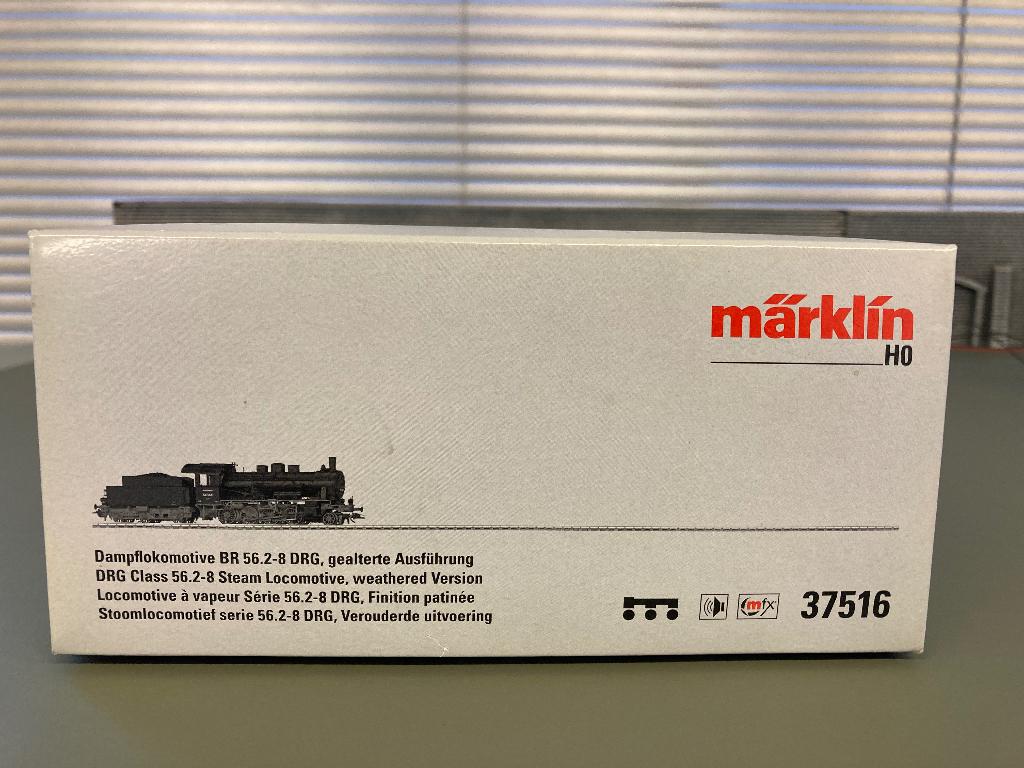 Märklin H0 / 37516 Stoomloc BR 56.2-8 (DRG) Weatherd - Lmtd., Wisselstroom, Gebruikt, Locomotief, Ophalen of Verzenden