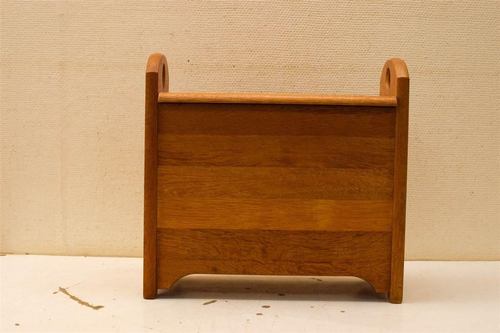 Houten Lectuurbak/ krantenbak met deksel 50755, Huis en Inrichting, Woonaccessoires | Krantenbakken en Lectuurbakken, Ophalen of Verzenden