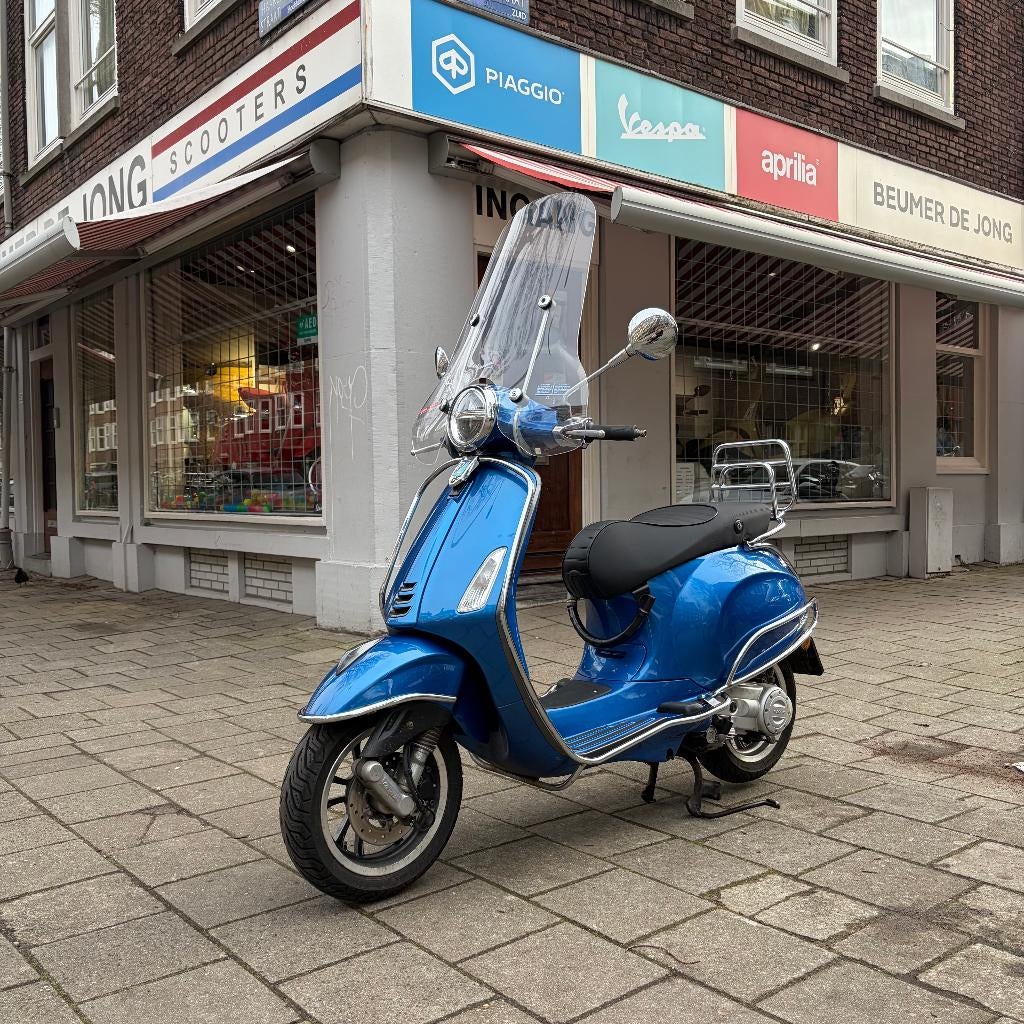 Vespa Primavera | Blauw | Luxe Uitvoering | BOVAG Garantie, Overige modellen, Ophalen of Verzenden, Zo goed als nieuw, Vespa