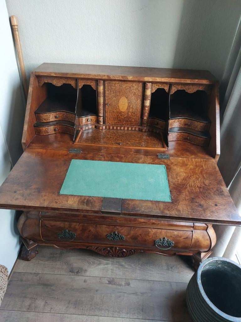 Antiek Biedermeier Bureau met Geheime Vakjes, Ophalen