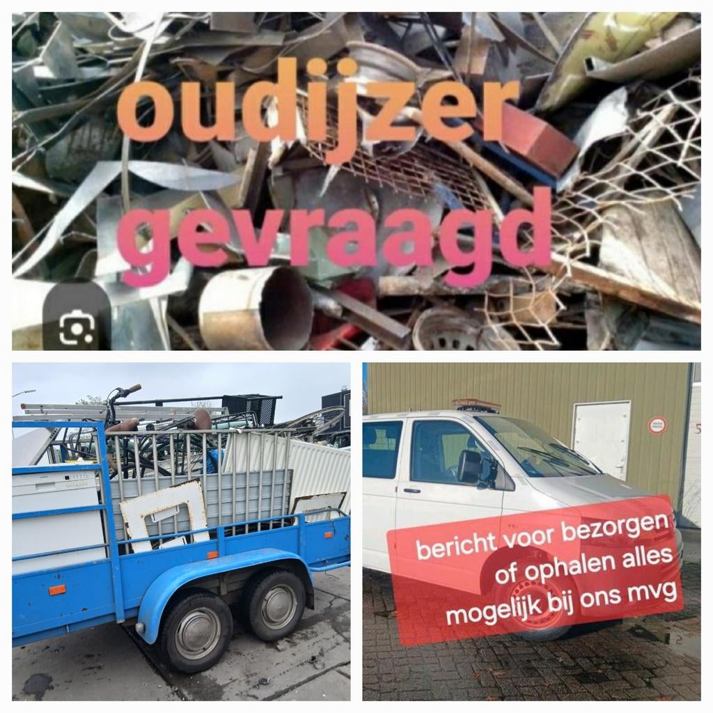 oud ijzer gevraagd gratis ophaalservice, Ophalen of Verzenden