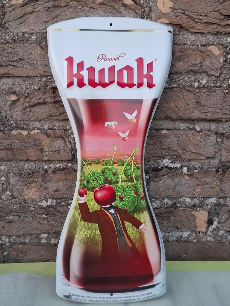Reclamebord biermerk Kwak, Verzamelen, Ophalen of Verzenden, Nieuw, Reclamebord, Plaat of Schild, Overige merken
