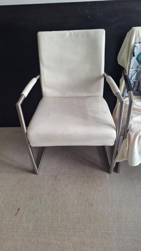 6 eetkamerstoelen - ideaal om te stofferen, Huis en Inrichting, Stoelen, Ophalen, Gebruikt