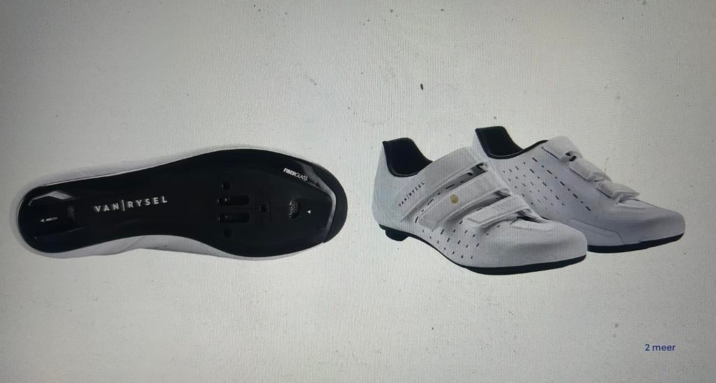 Van Rysel ROAD 100 wit wielrenschoen nieuw, Sport en Fitness, Ophalen, Nieuw, Schoenen