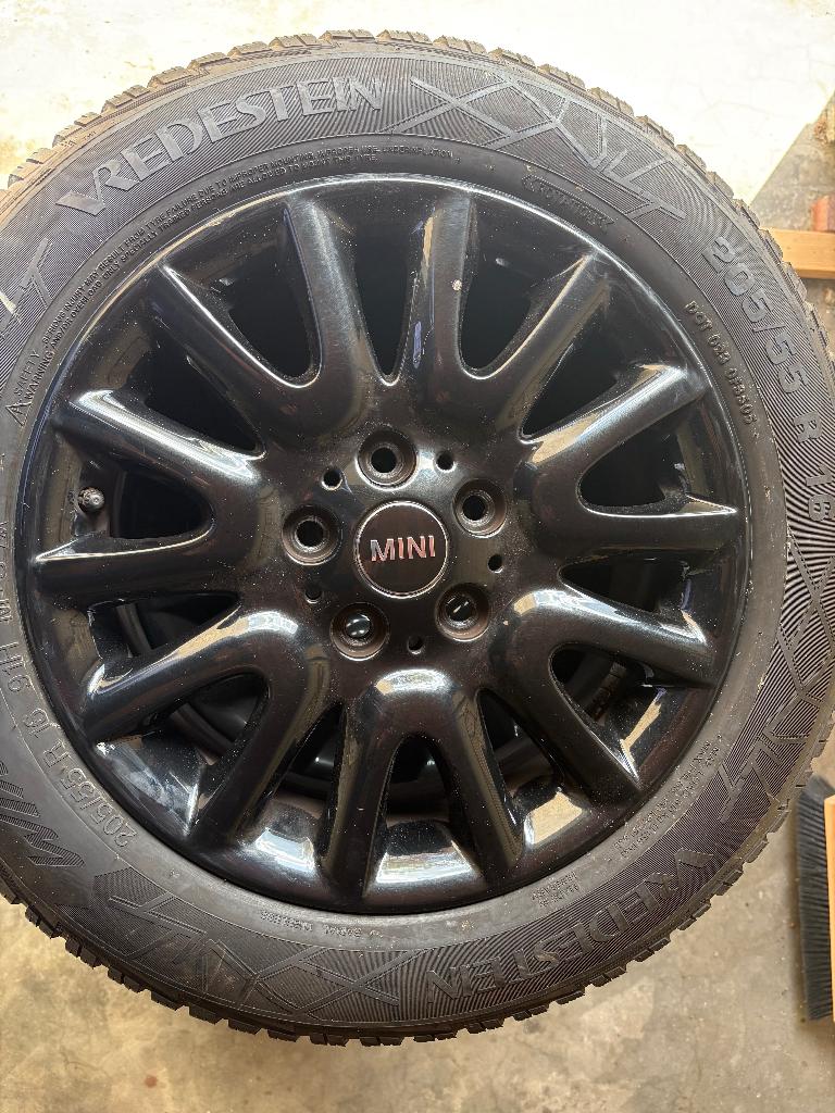 Mini Victory Spoke velgen met Vredestein Snowtracs M+S band, Auto-onderdelen, Banden en Velgen, Ophalen, Gebruikt, 16 inch, Banden en Velgen